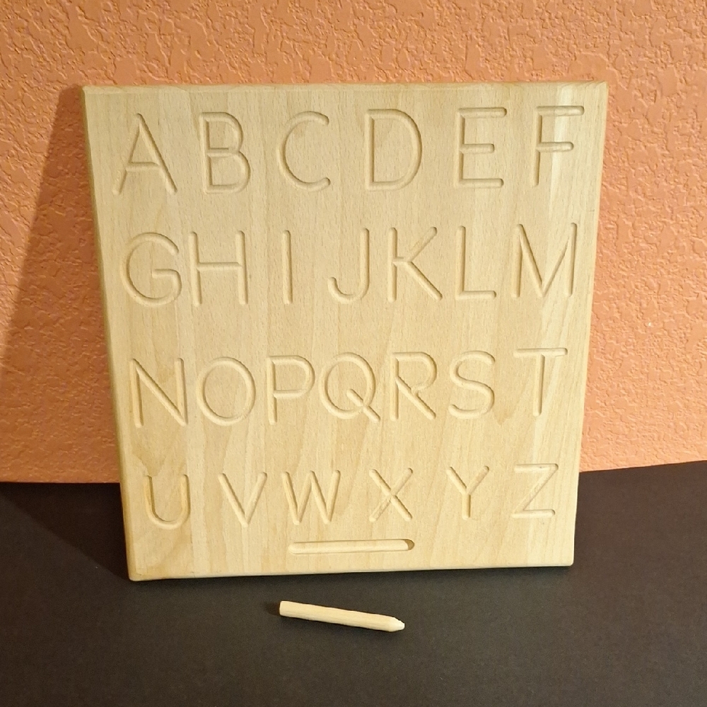 Wood Alphabet Tracing Board
